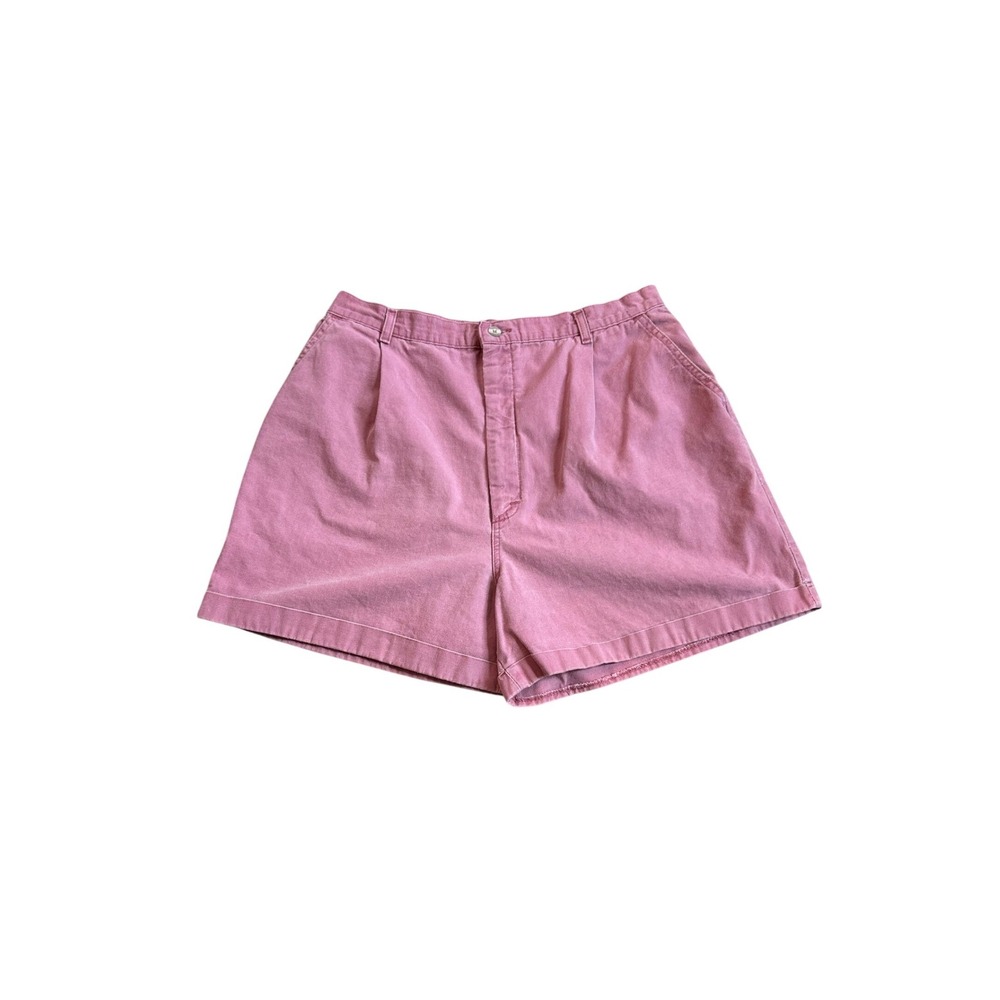 Vtg 90s Genuine Lee Women's High Waisted Pleated Cotton Shorts Union Made USA